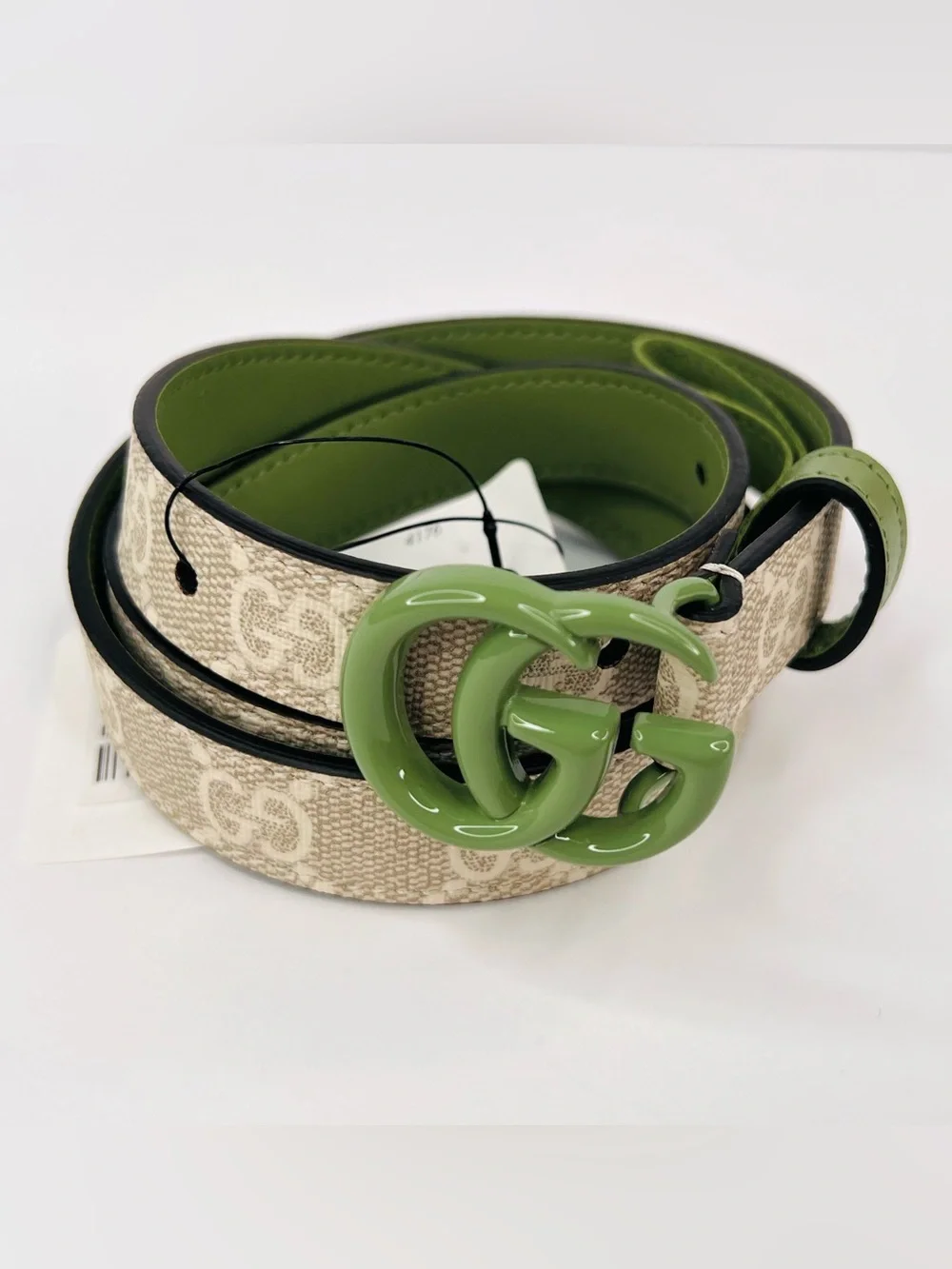 グッチ Canvas Belt Gg Belt Size Gucci Beige/White Supreme Coated Canvas